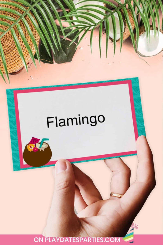 Printable Luau Charades Cards