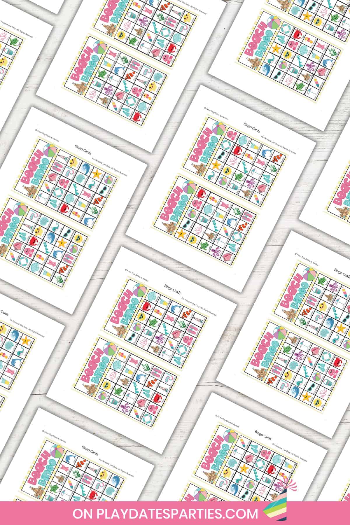 Printable Beach Bingo