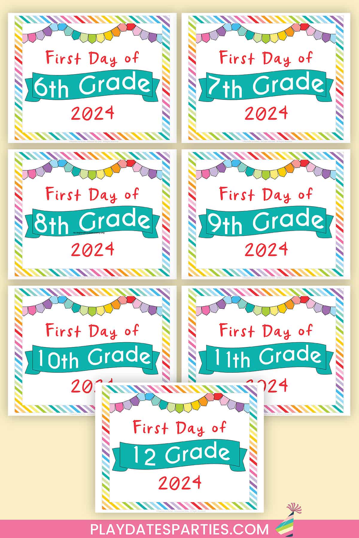 Printable First Day of School Sign (2024)