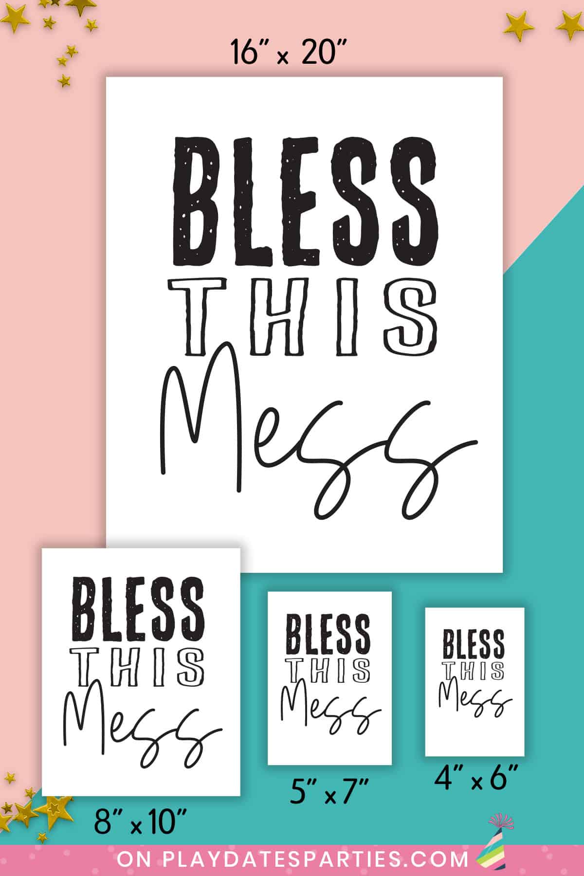Bless this Mess Art Print