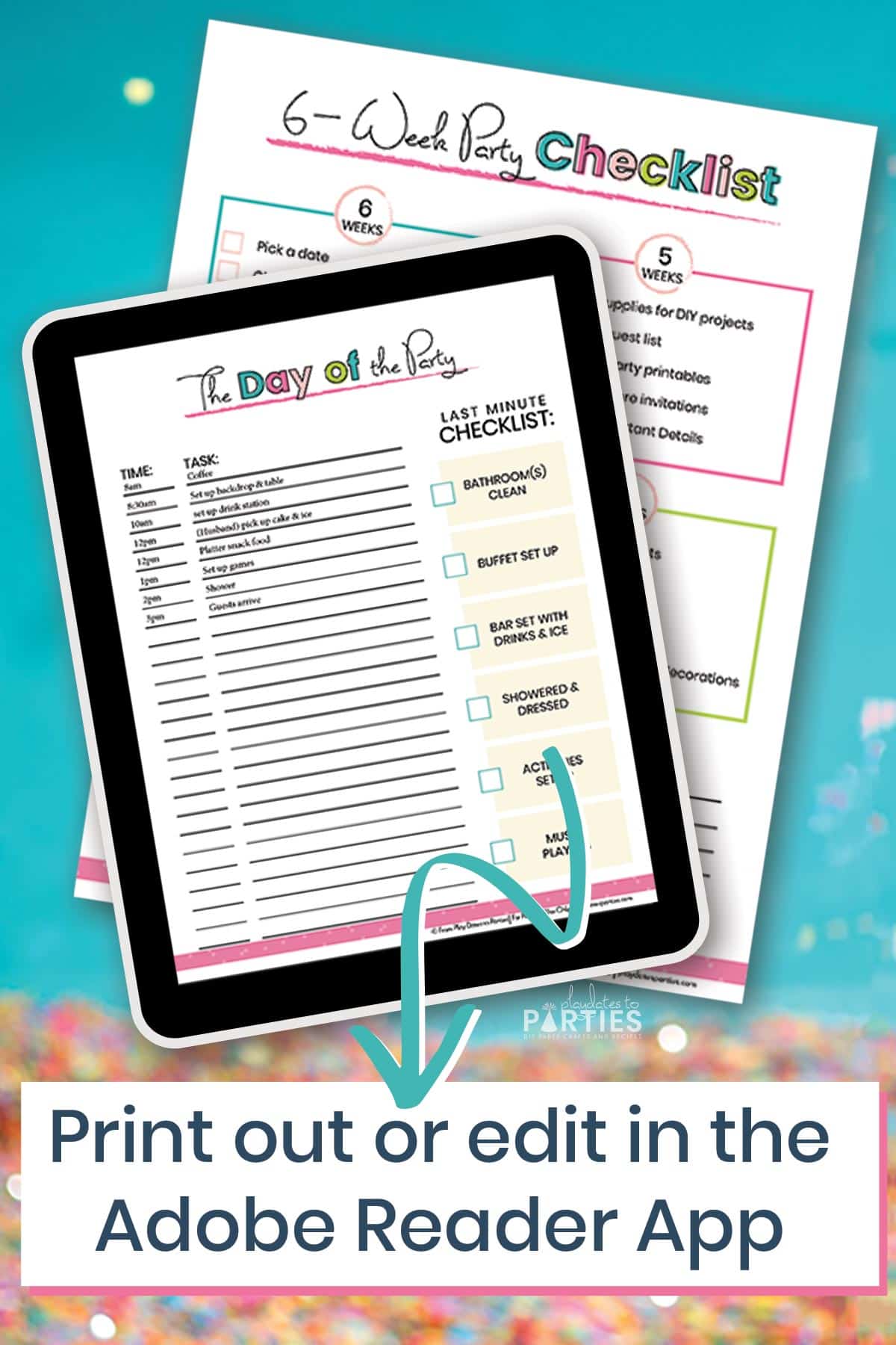 Party Planning Timeline and Checklists
