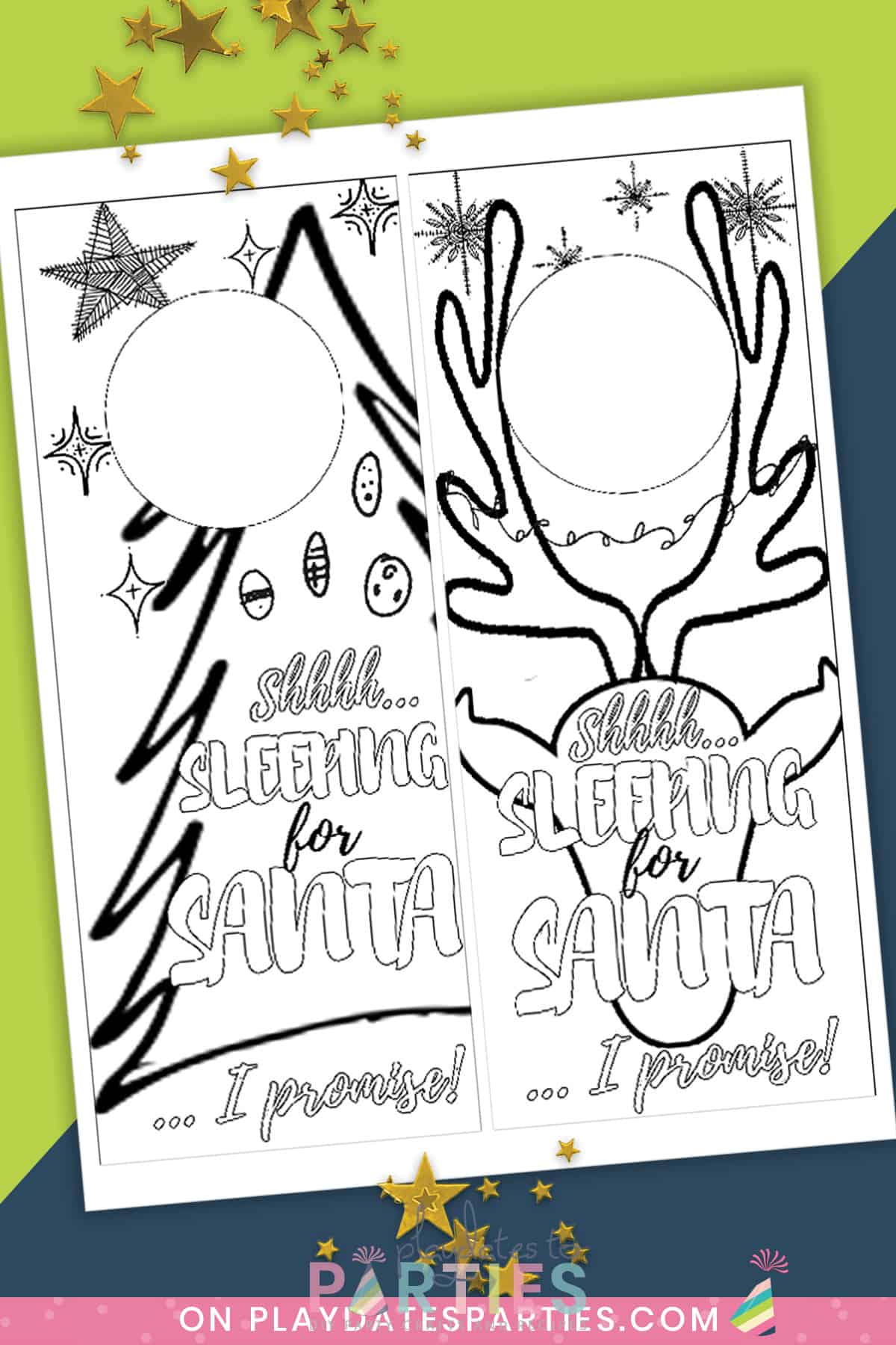 Printable Christmas Door Hanger