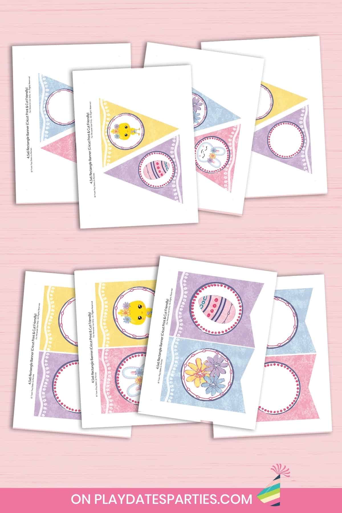 Easter Party Banner (Editable)