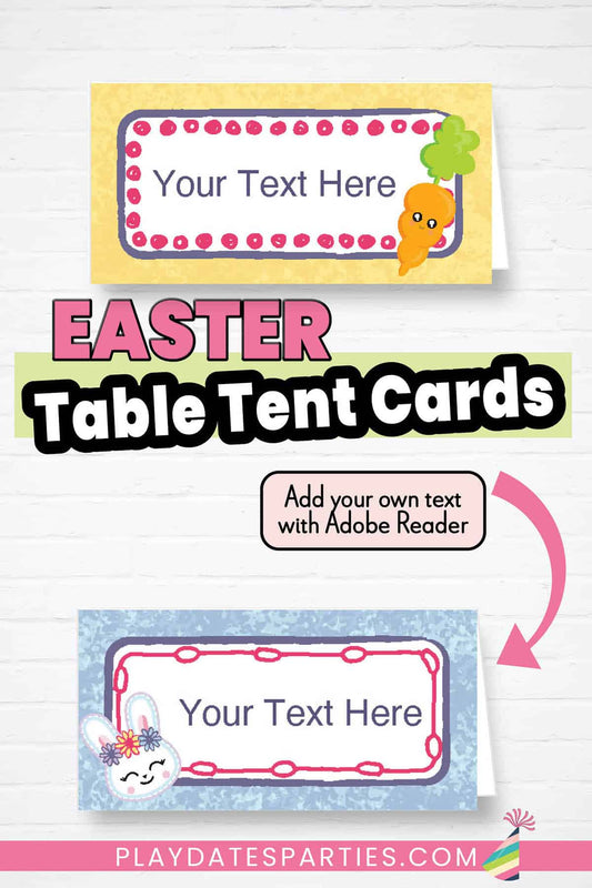 Easter Buffet Food Labels/Table Tent Cards