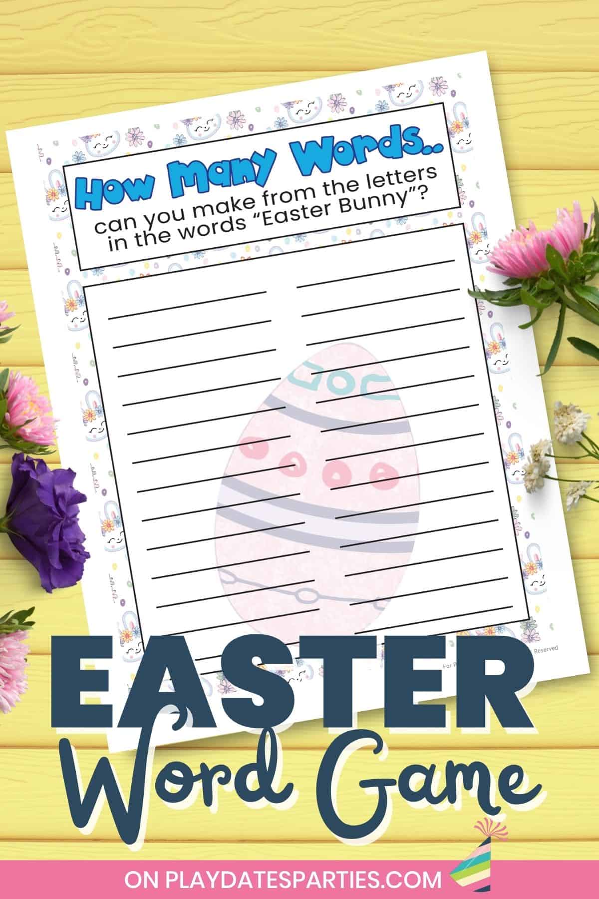 Easter Word Race Game