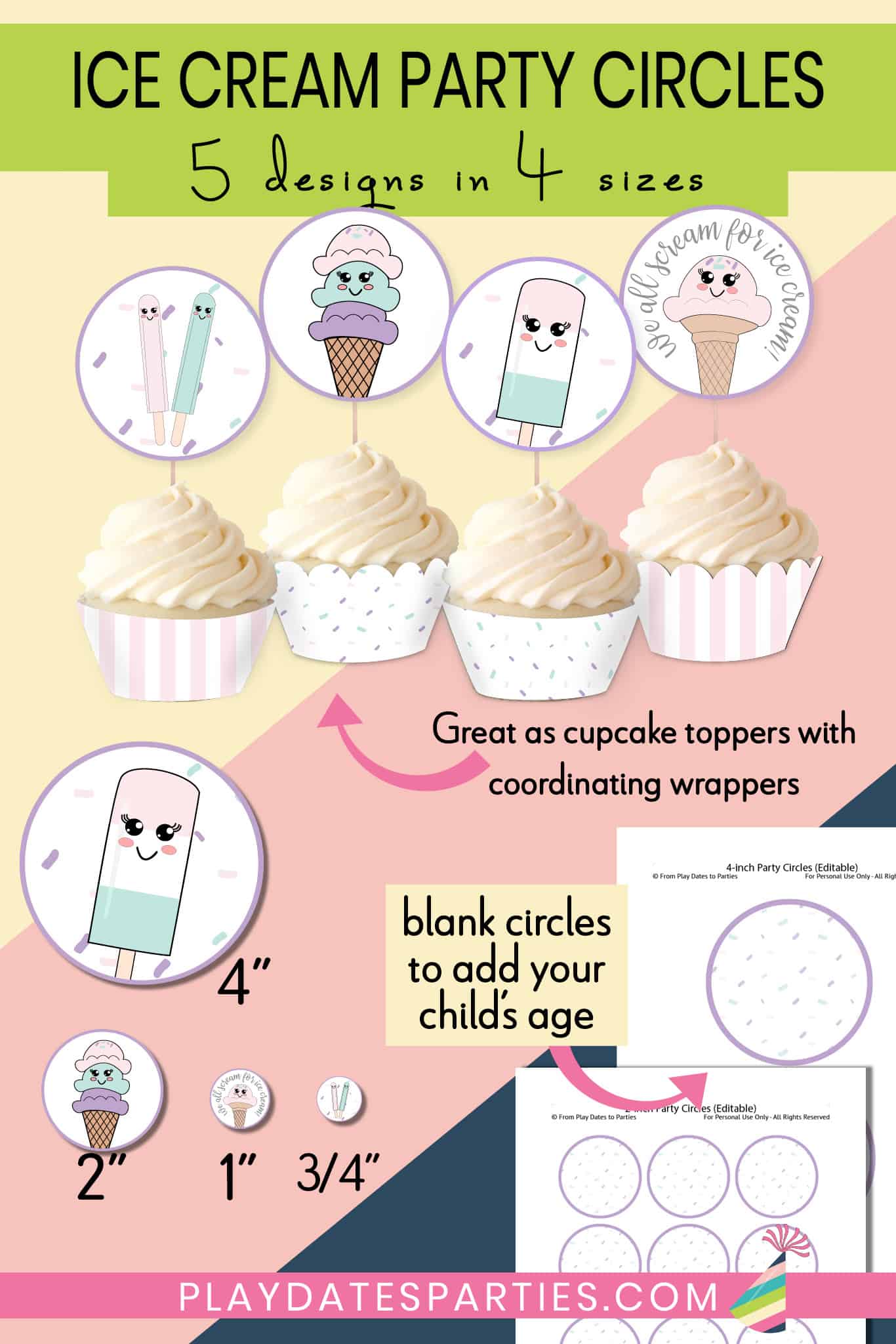Ice Cream Party Printables - Party Circles