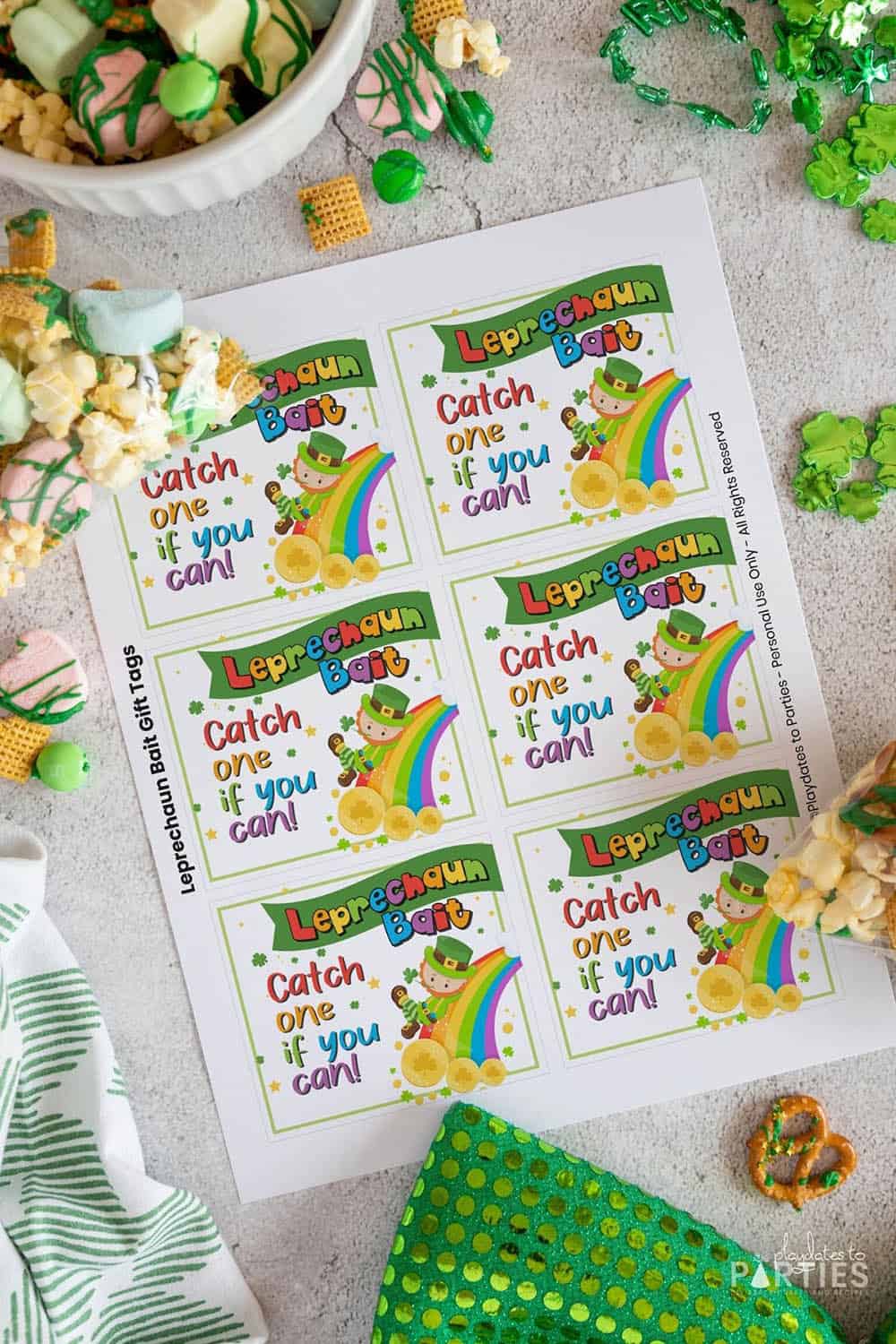 Leprechaun Bait Printable Tags