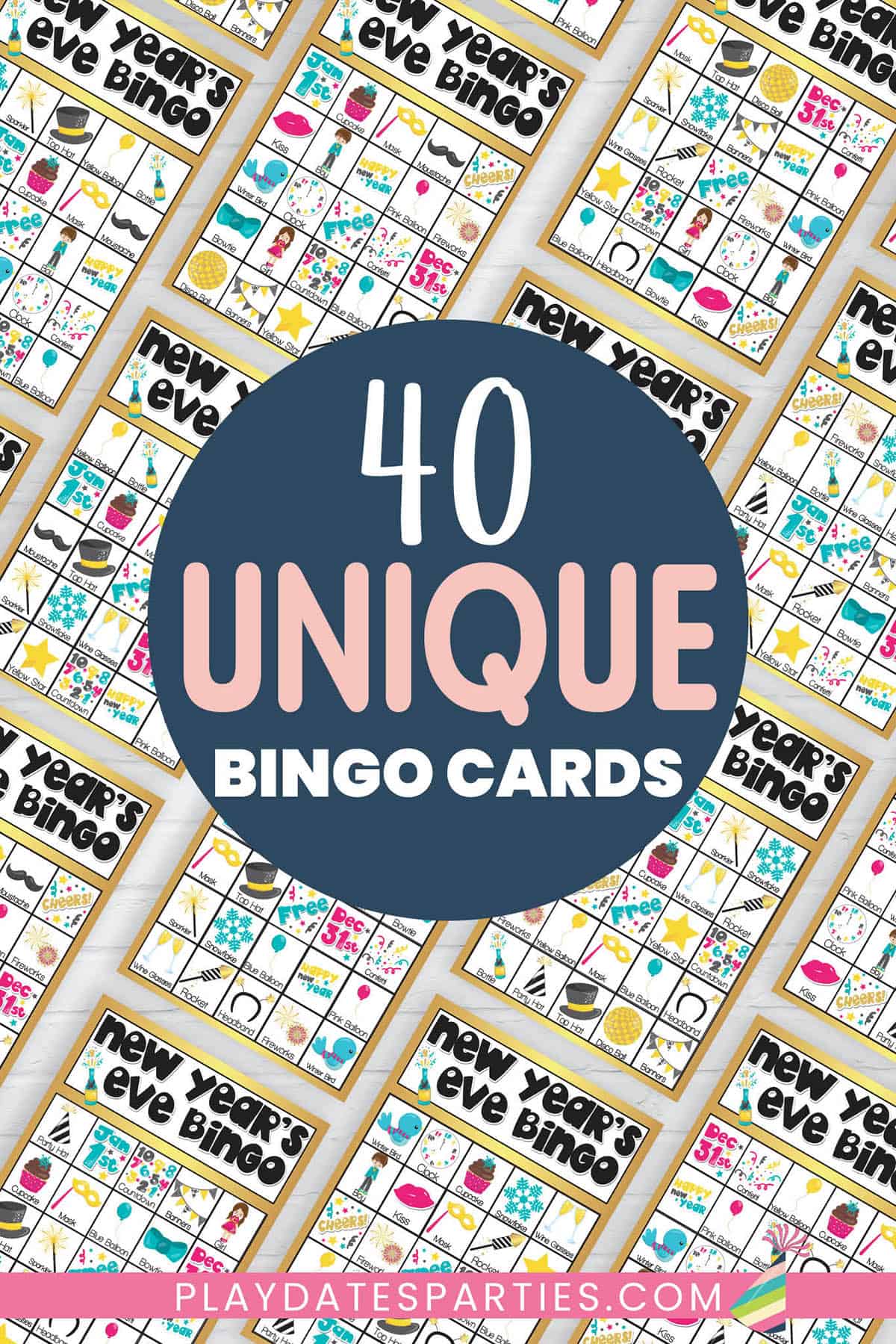 New Year's Eve Bingo Cards