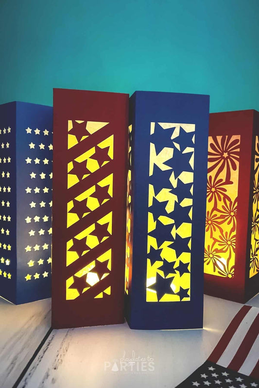 Patriotic Paper Lanterns SVG