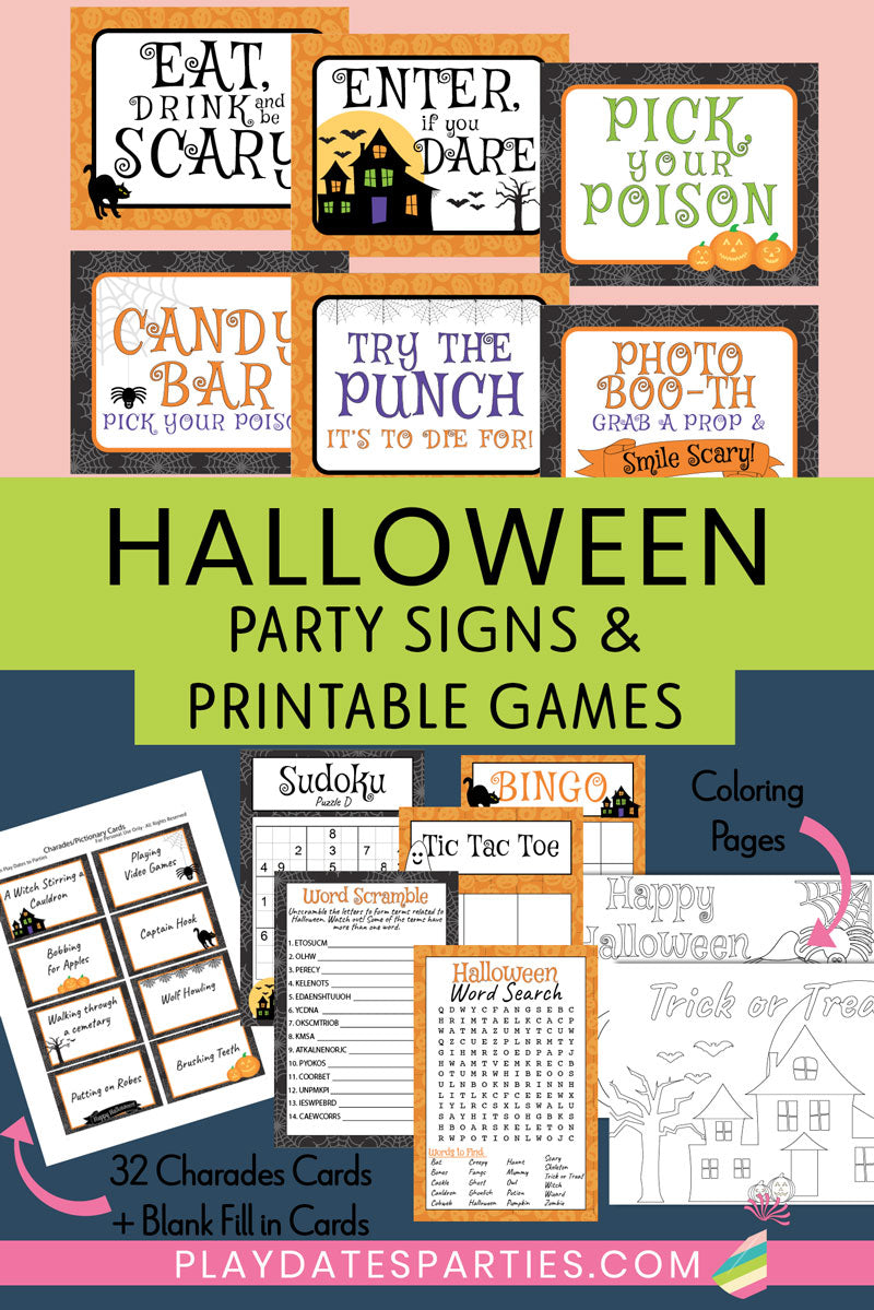 Halloween Party Printables (Giant Bundle!)