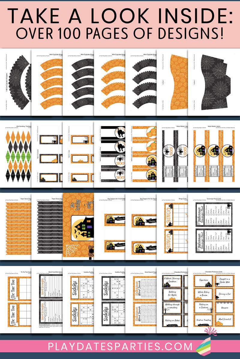 Halloween Party Printables (Giant Bundle!)