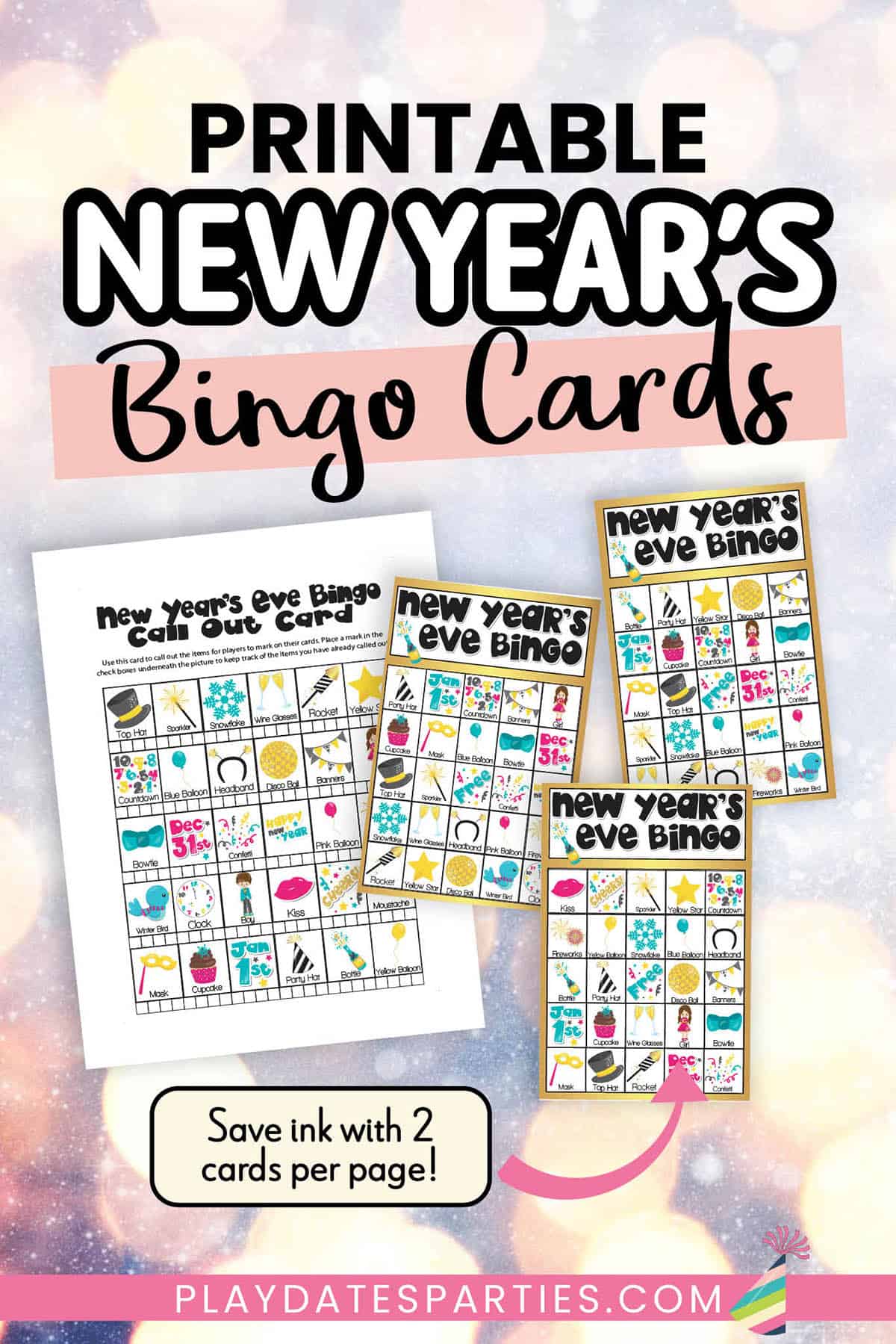 New Year's Eve Bingo Cards