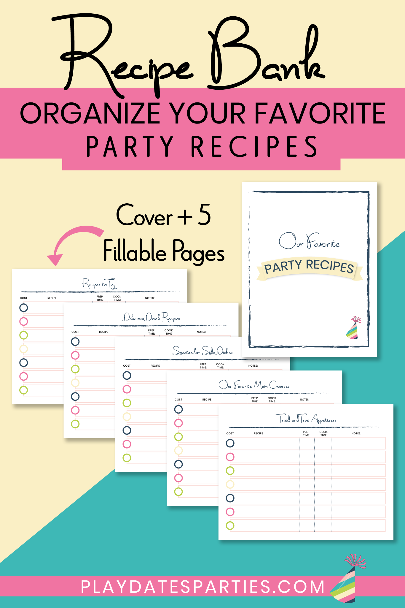 Recipe Bank - Party Menu Recipe Organizer