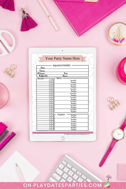 Birthday Planner Snapshot Page