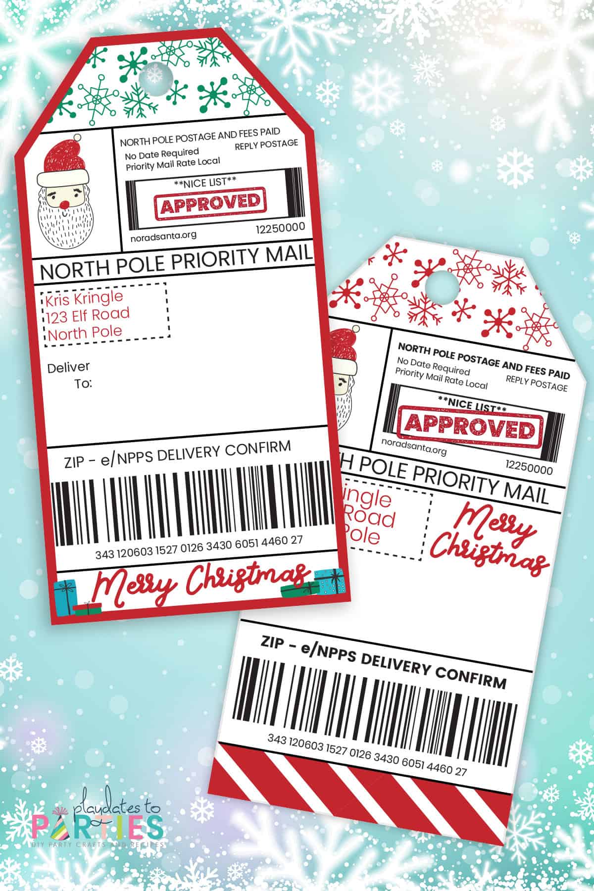 north-pole-gift-tags-playdates-to-parties for Free Printable North Pole Gift Tags North Pole Gift Tags – PlayDates to Parties for Free Printable North Pole Gift Tags