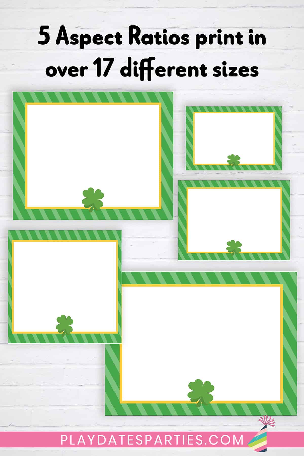 Blank St. Patrick's Party Sign (Editable - Instant Download)