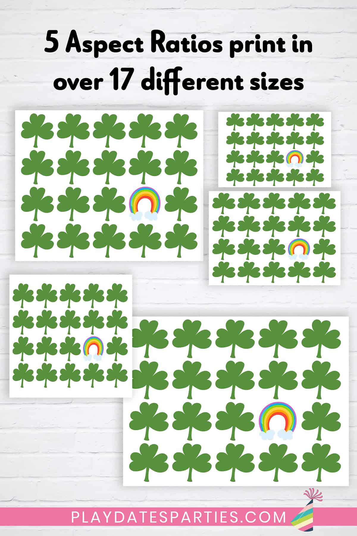 St. Patrick's Day Clover Art Print