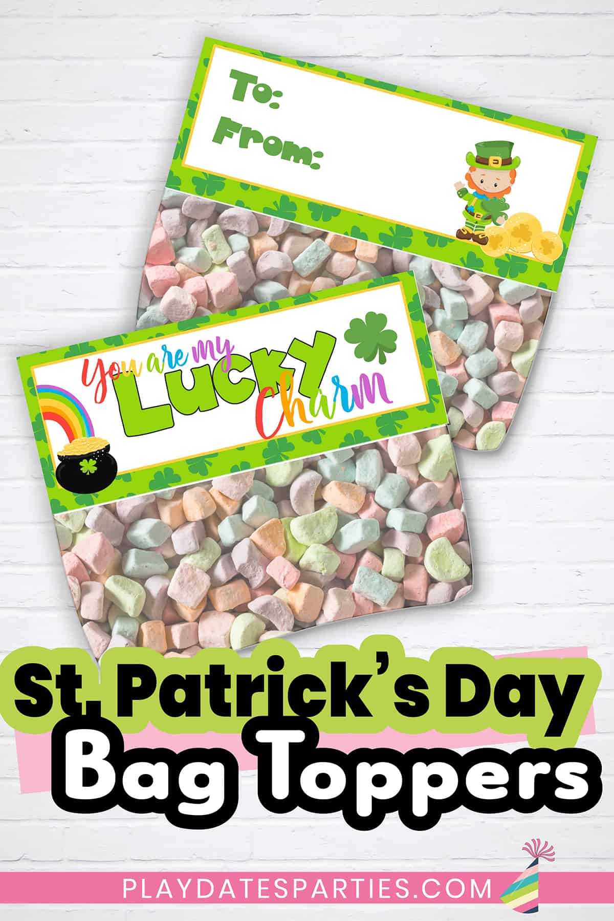 St. Patrick's Day Bag Toppers