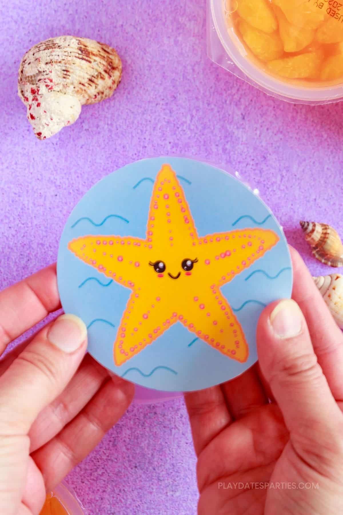 Under the Sea Fruit Cup Labels