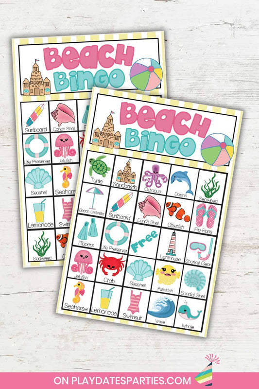 Printable Beach Bingo