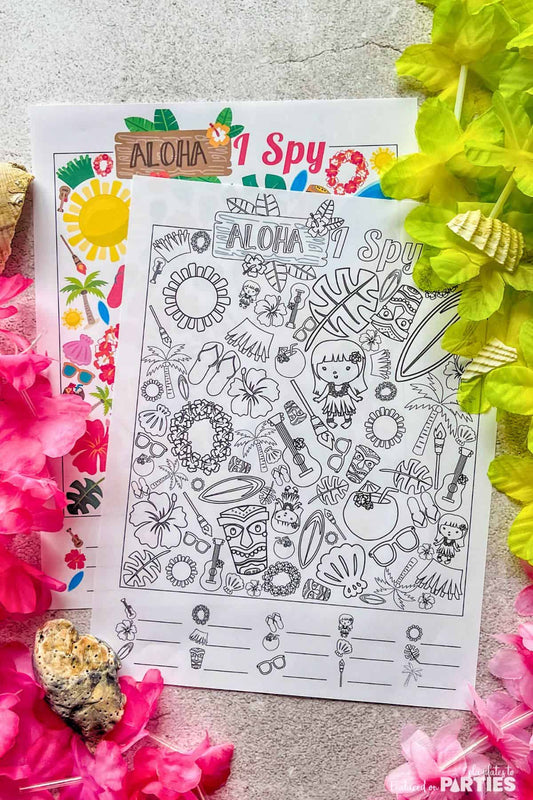 Luau I Spy (Printable)