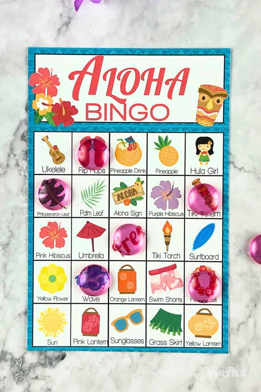Printable Luau Bingo