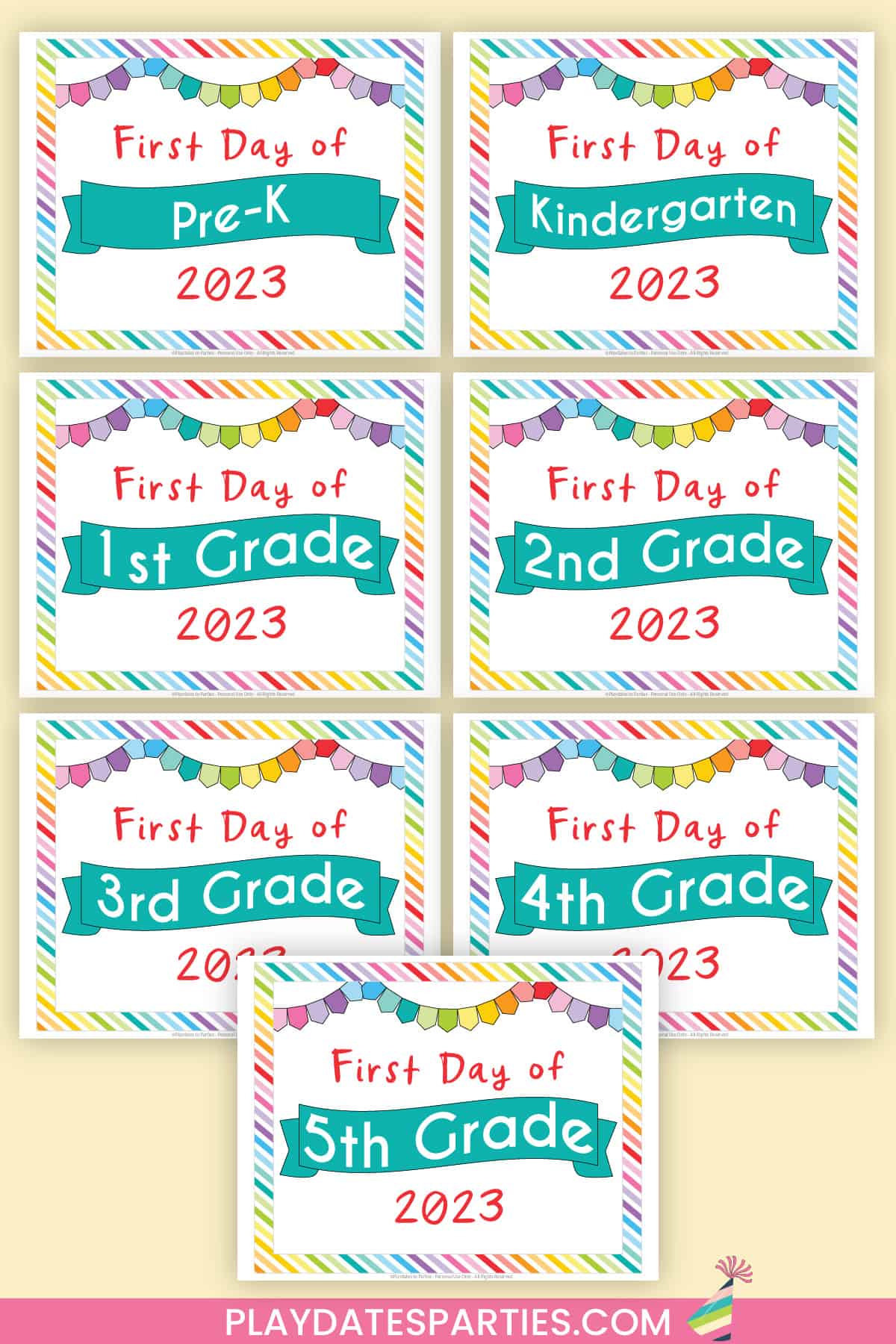 Printable First Day of School Sign (2022)