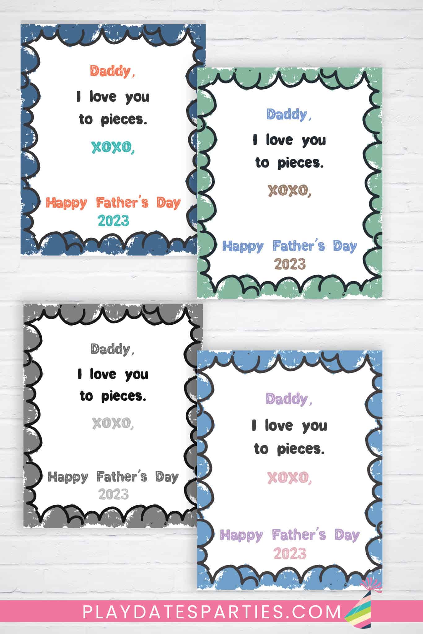 Love You to Pieces Father's Day Prints (Bundle) - Updated for 2023