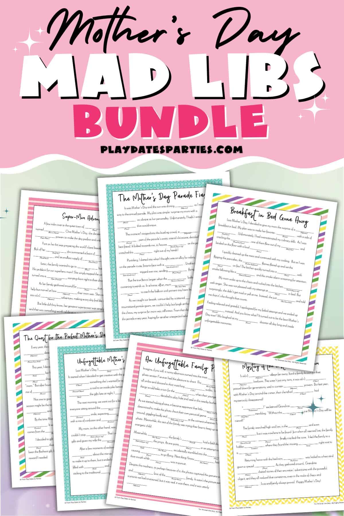 Printable Mother's Day Mad Libs Stories