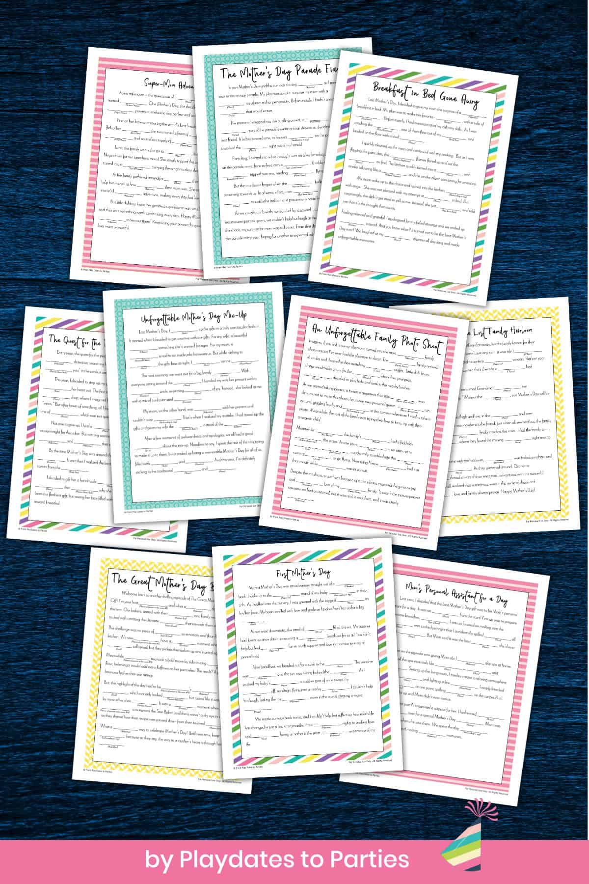 Printable Mother's Day Mad Libs Stories