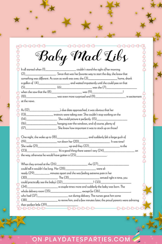 Baby Mad Libs