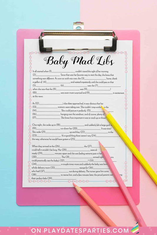 Baby Mad Libs