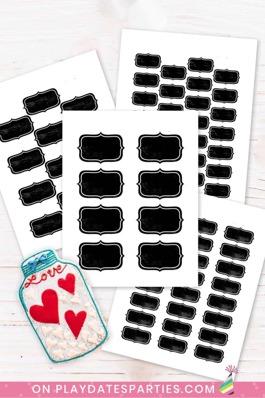 Chalkboard Labels (Instant Download - Editable)