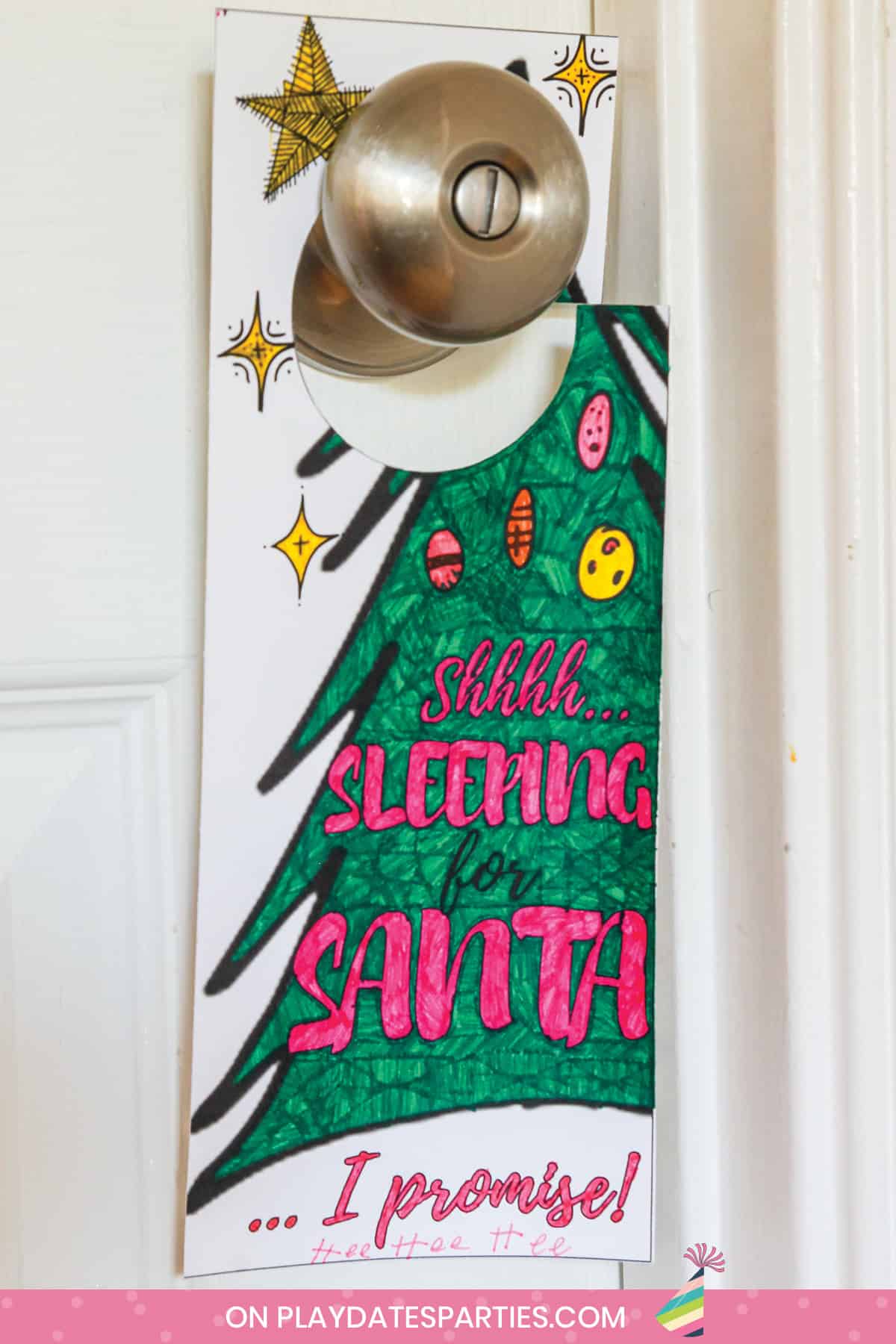 Printable Christmas Door Hanger