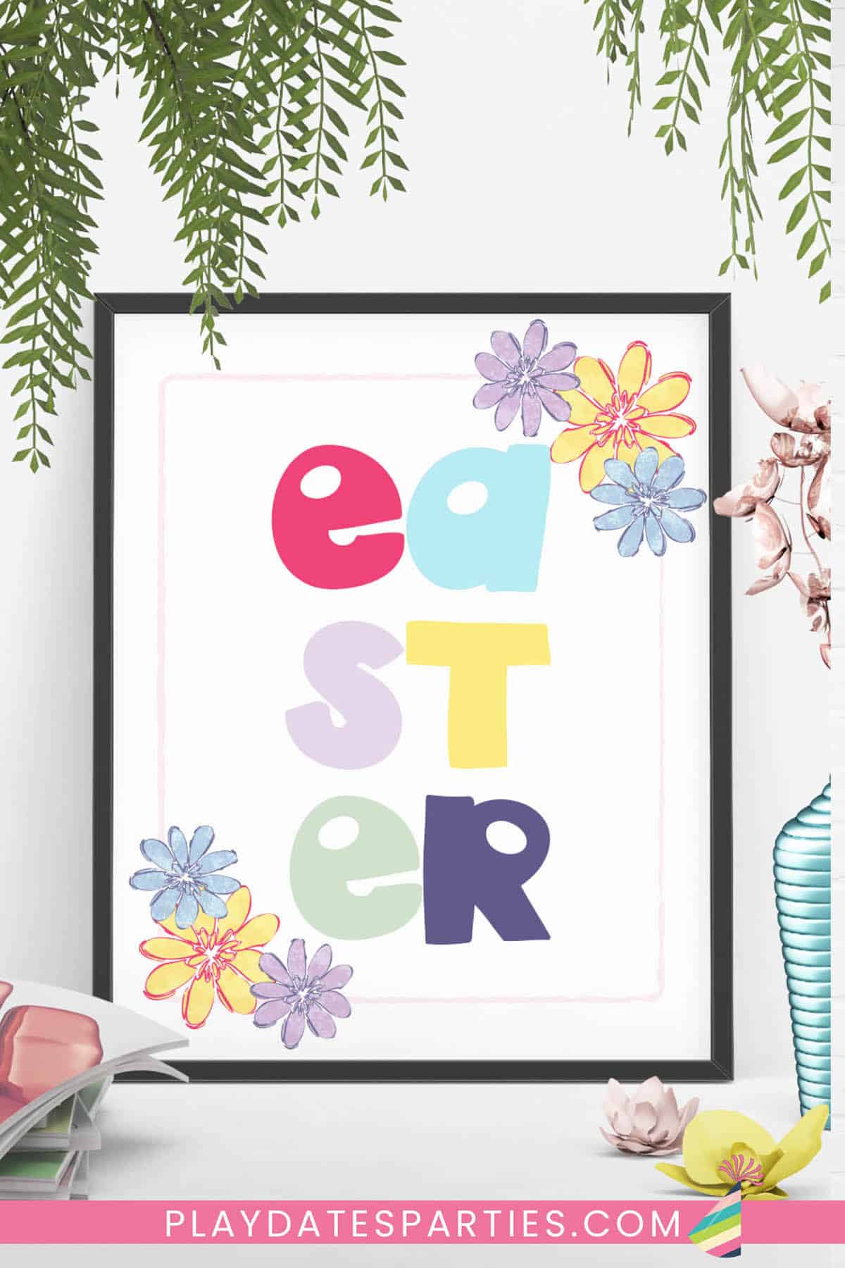 Easter Flowers Art Print