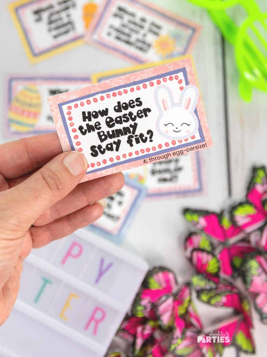 Easter Lunch Box Joke Cards and Love Notes