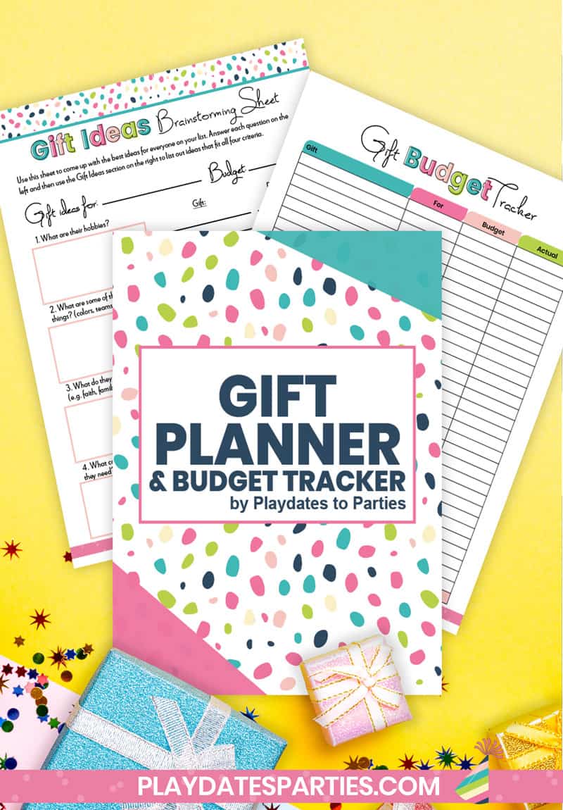 Gift Planner and Budget Tracker - Funky Dots