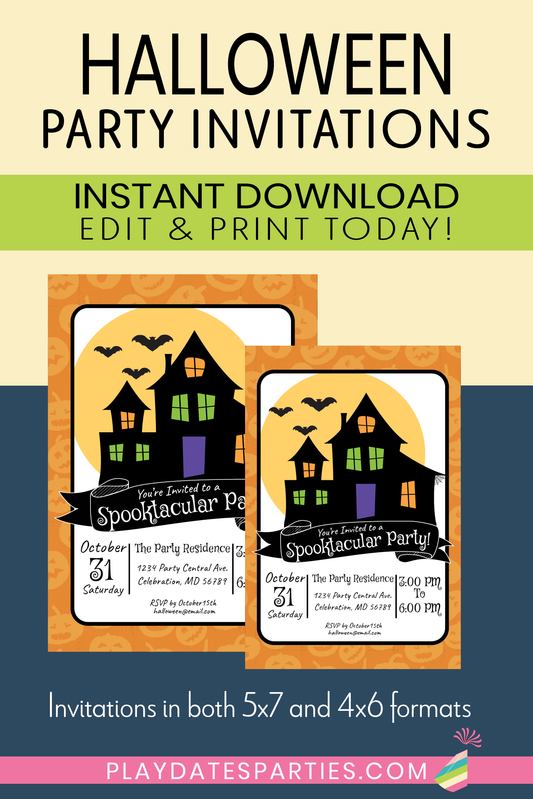 Halloween Party Invitation (Instant Download!)
