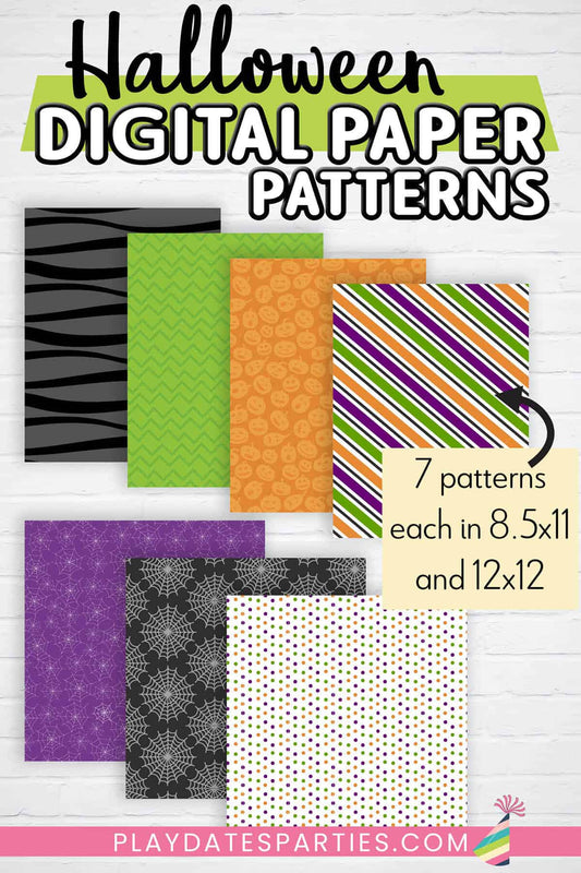 Halloween Digital Paper Patterns