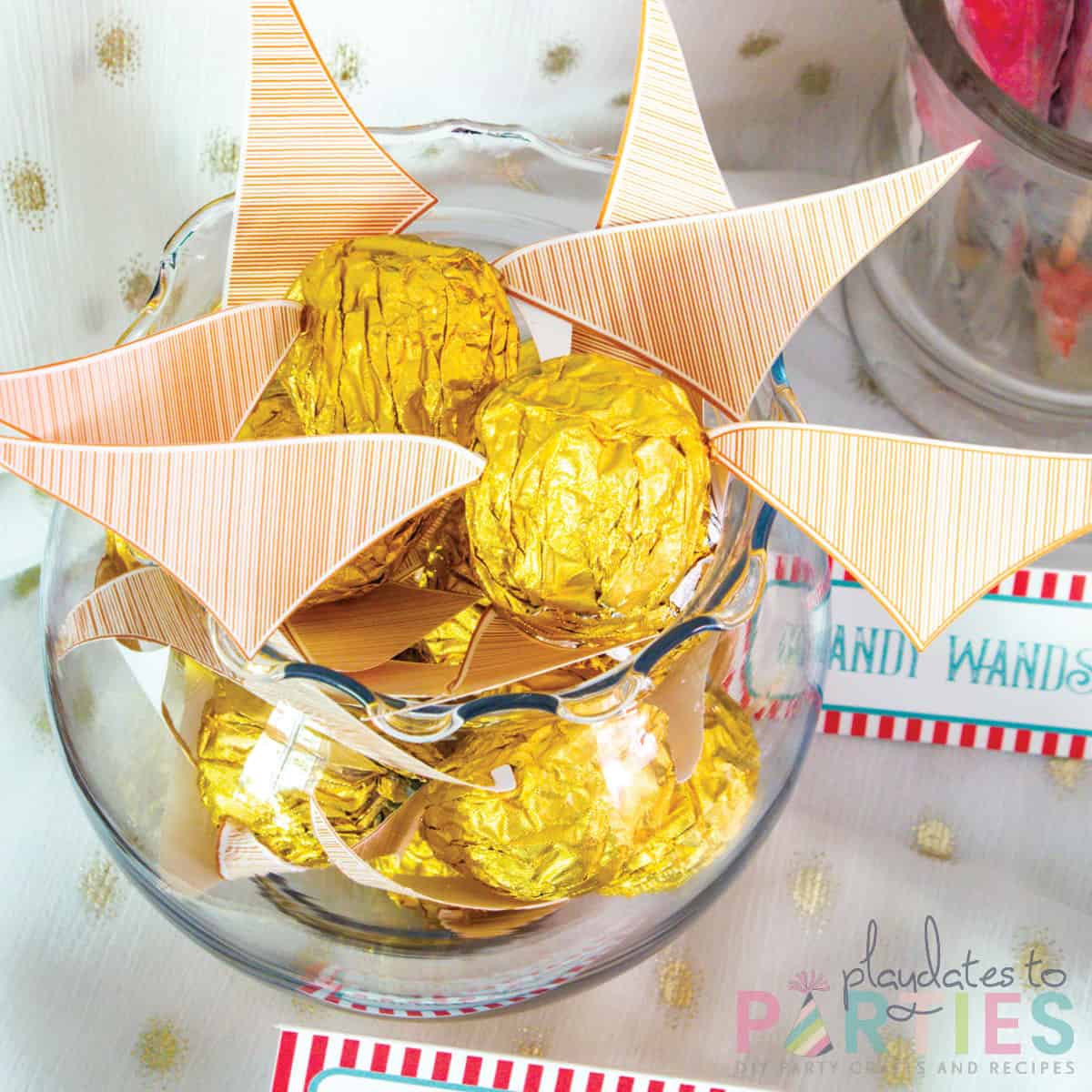 Golden Candy Wings Printable