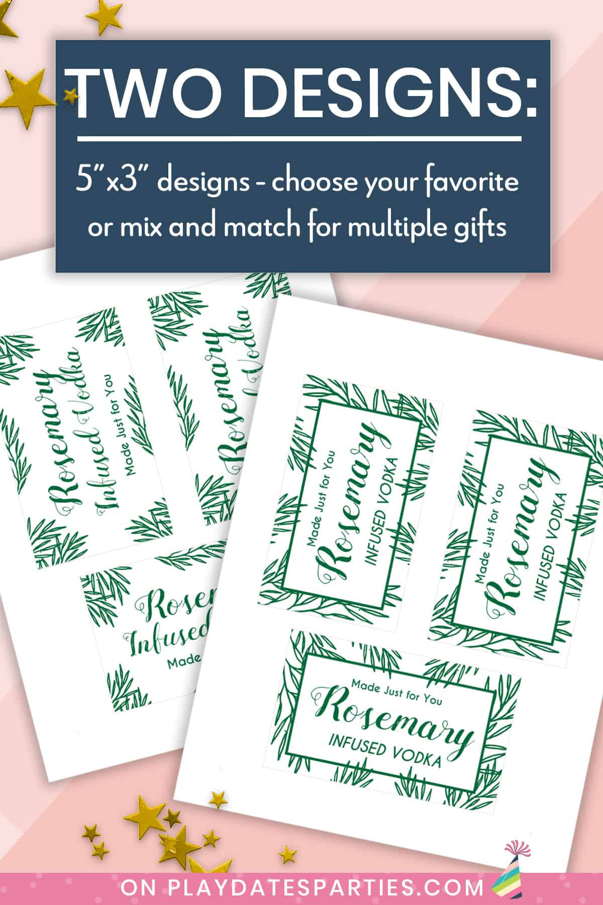 Printable Holiday Labels and Gift Tags (Farmhouse/Greenery Style)