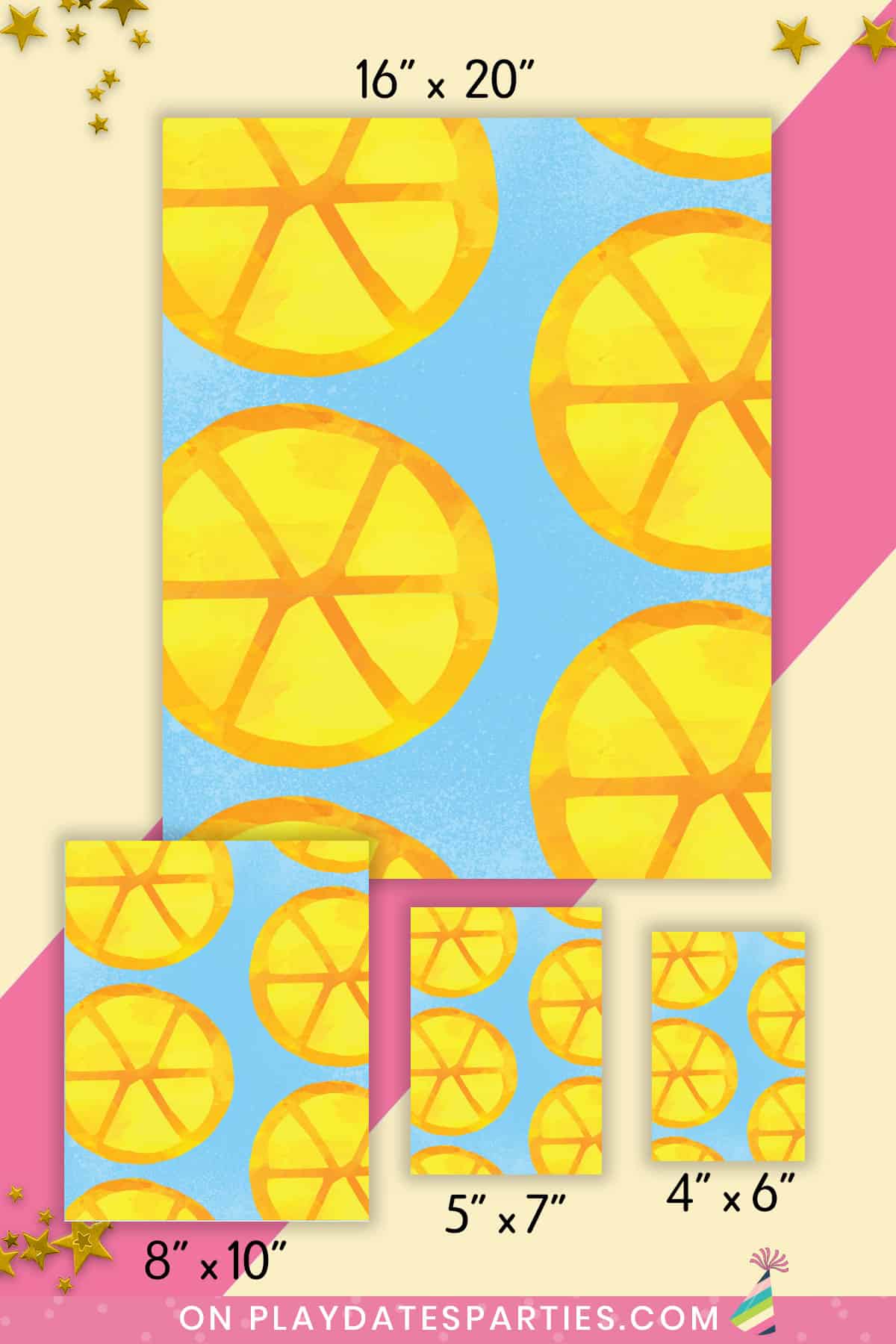 Lemon Slices Art Print