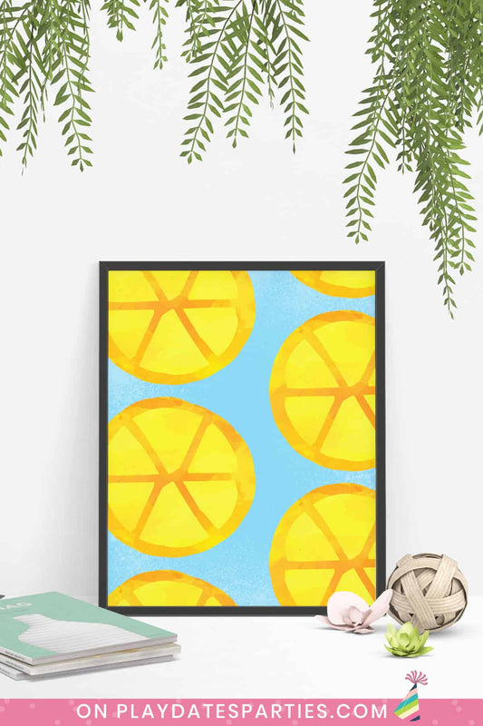Lemon Slices Art Print