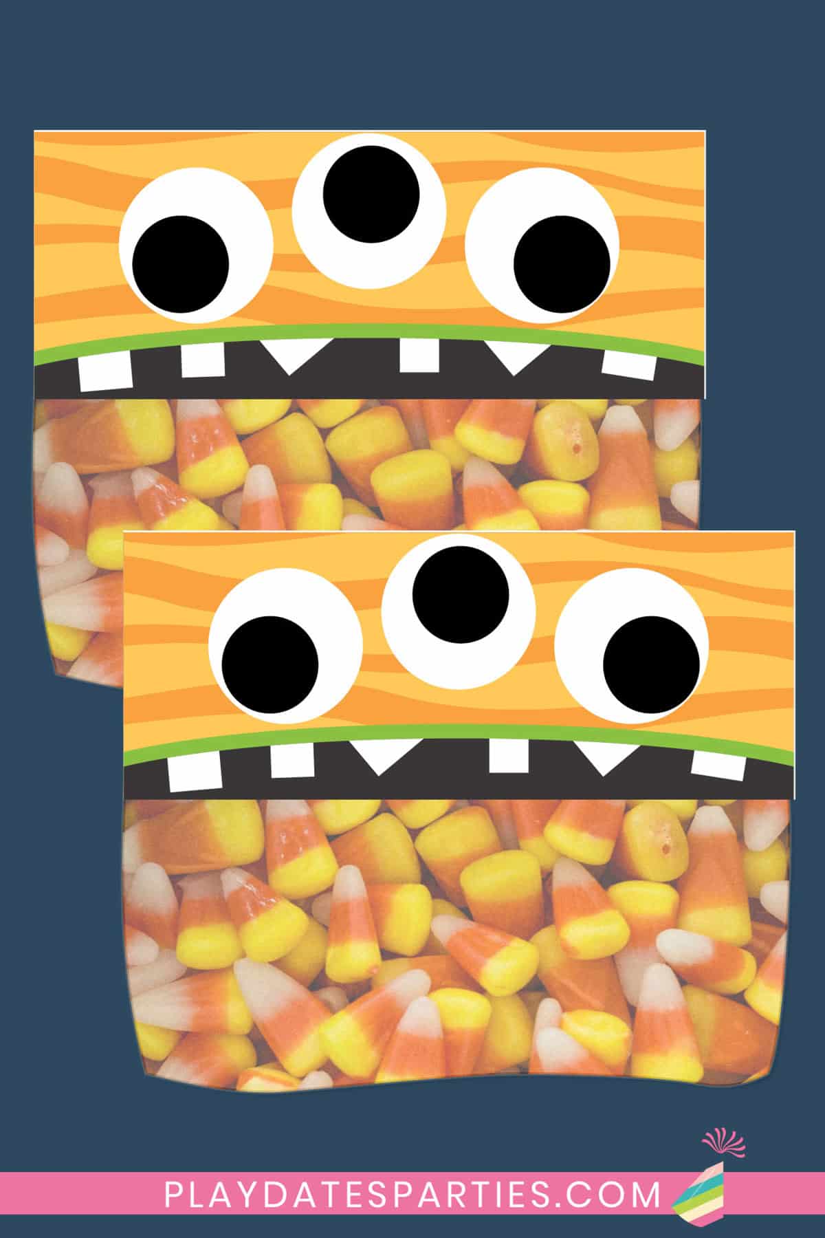 Silly Monster Halloween Treat Bag Toppers