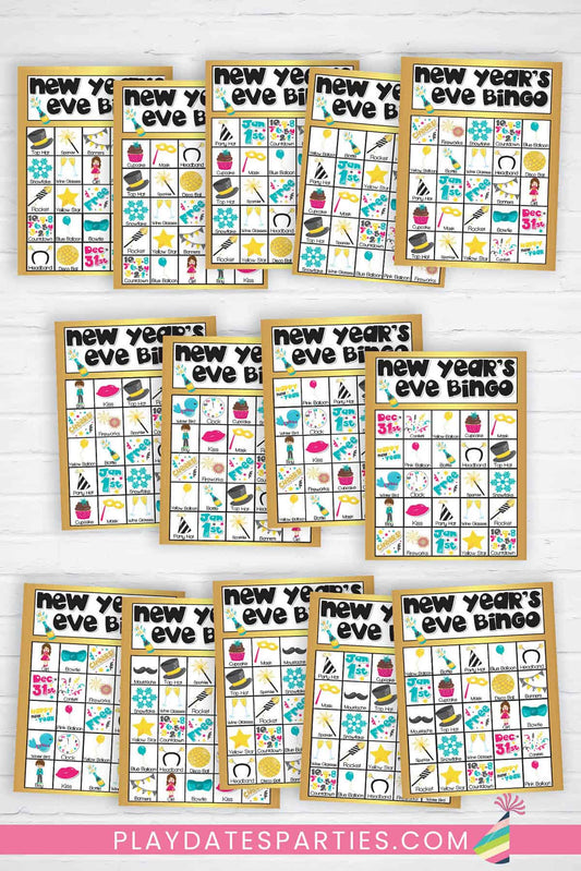 New Year's Eve Bingo Cards