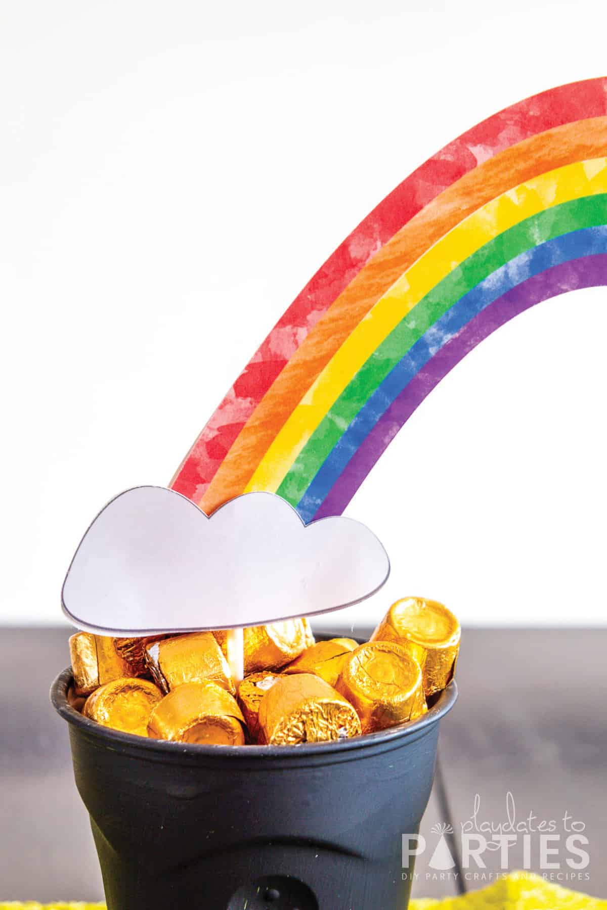 Pot of Gold Rainbow Centerpiece