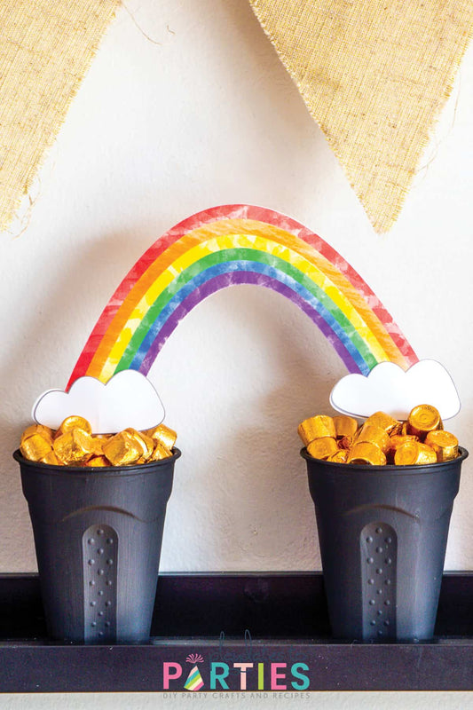 Pot of Gold Rainbow Centerpiece