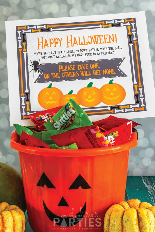 Halloween Take One Candy Sign