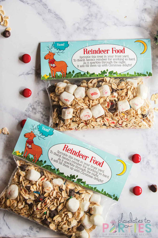 Reindeer Food Bag Topper with Poem