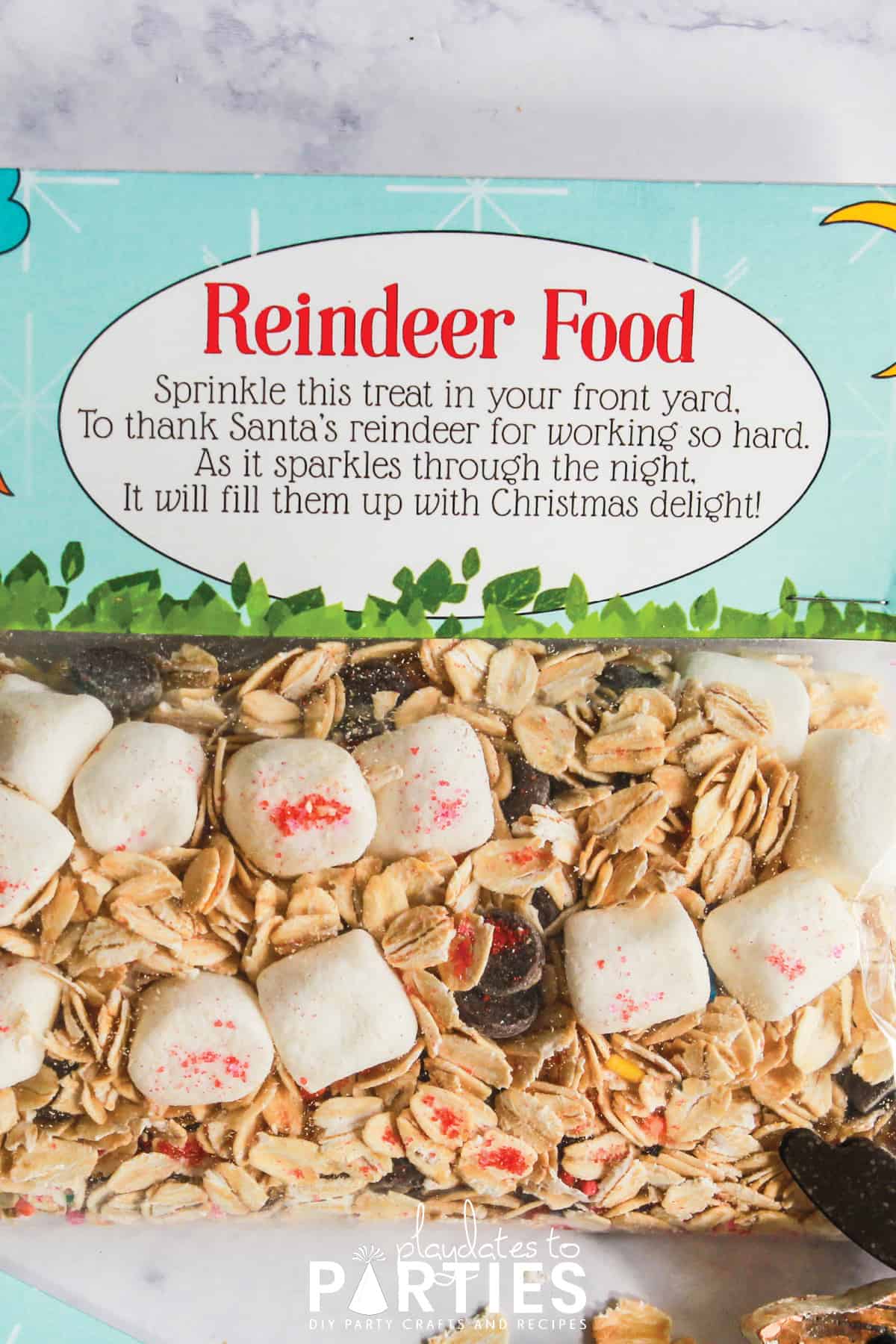 Reindeer Food Bag Topper with Poem